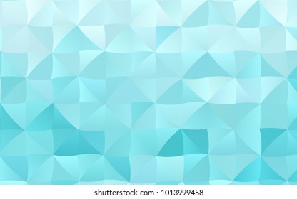 Light BLUE vector shining triangular template. Colorful illustration in abstract style with gradient. The template can be used as a background for cell phones.