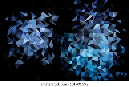 Light BLUE vector shining triangular background. Shining colored illustration in a brand-new style. A new texture for your design.
