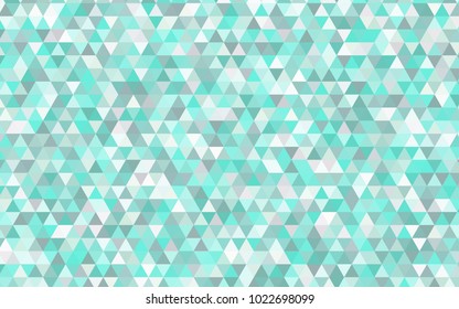 Light BLUE vector shining triangular pattern. Colorful abstract illustration with gradient. The textured pattern can be used for background.