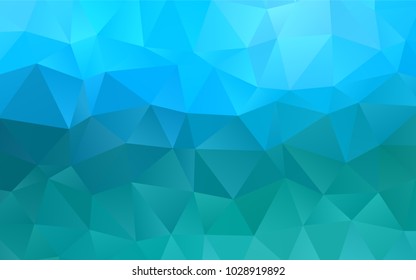 Light BLUE vector shining triangular background. Glitter abstract illustration with an elegant design. Triangular pattern for your business design.