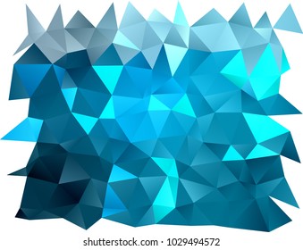 Light BLUE vector shining triangular background. Modern geometrical abstract illustration with gradient. The polygonal design can be used for your web site.