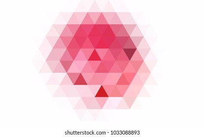Light BLUE vector shining triangular background. Creative geometric illustration in Origami style with gradient. The completely new template can be used for your brand book.