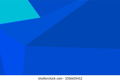 Light BLUE vector shining triangular background. Creative geometric illustration in Origami style with gradient. A completely new design for your business.