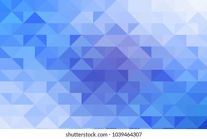 Light BLUE vector shining triangular template. An elegant bright illustration with gradient. A completely new template for your business design.