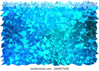 Light BLUE vector shining triangular template. Colorful illustration in abstract style with gradient. A completely new template for your business design.