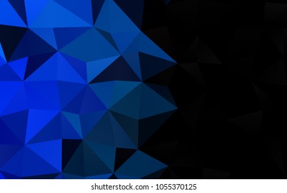 Light BLUE vector shining triangular pattern. Modern geometrical abstract illustration with gradient. The elegant pattern can be used as part of a brand book.