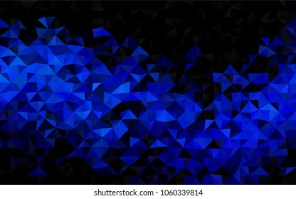 Light BLUE vector shining triangular template. Shining colored illustration in a brand-new style. Triangular pattern for your business design.