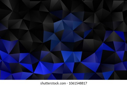 Light BLUE vector shining triangular background. Shining colored illustration in a brand-new style. A completely new template for your business design.