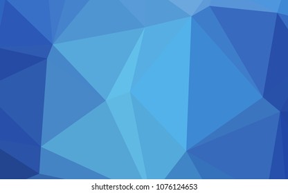 Light BLUE vector shining triangular cover. Colorful illustration in abstract style with gradient. Brand-new design for your business.