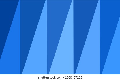 Light BLUE vector shining triangular backdrop. A completely new color illustration in a  polygonal style. The polygonal design can be used for your web site.