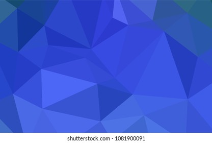Light BLUE vector shining triangular layout. A completely new color illustration in a  polygonal style. Brand-new style for your business design.