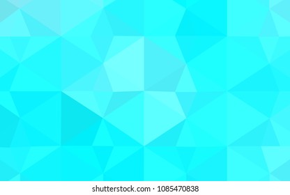 Light BLUE vector shining triangular backdrop. A completely new color illustration in a polygonal style. Brand new design for your business.