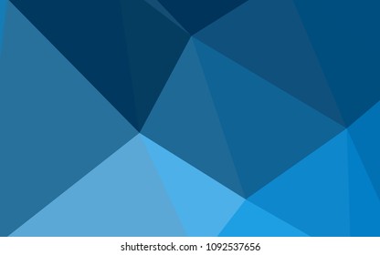 Light BLUE vector shining triangular layout. Modern abstract illustration with triangles. Textured pattern for your backgrounds.