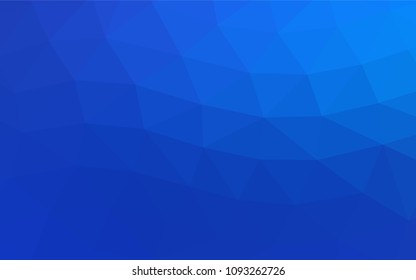 Light BLUE vector shining triangular background. Modern geometrical abstract illustration with gradient. The elegant pattern can be used as part of a brand book.