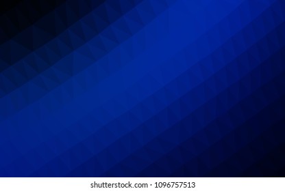 Light BLUE vector shining triangular pattern. Creative geometric illustration in Origami style with gradient. Triangular pattern for your business design.