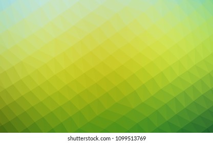 Light BLUE vector shining triangular pattern. A completely new color illustration in a vague style. The polygonal design can be used for your web site.