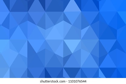 Light BLUE vector shining triangular backdrop. A completely new color illustration in a polygonal style. Pattern for a brand book's backdrop.