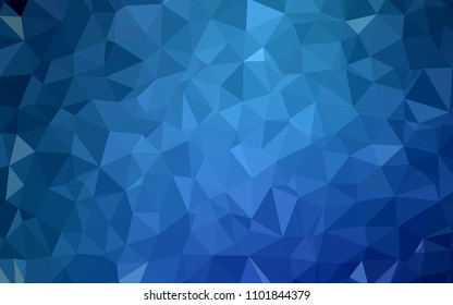 Light BLUE vector shining triangular layout. Colorful illustration in polygonal style with gradient. Template for cell phone's backgrounds.