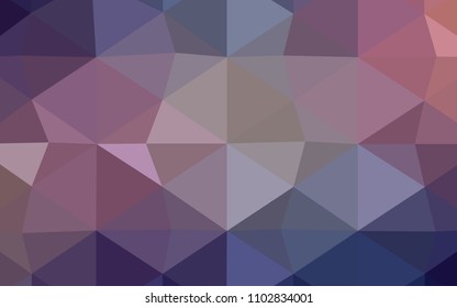 Light BLUE vector shining triangular cover. Creative geometric illustration in Origami style with gradient. Textured pattern can be used for background.