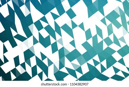 Light BLUE vector shining triangular background. Triangular geometric sample with gradient.  The completely new template can be used for your brand book.