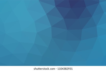 Light BLUE vector shining triangular template. Geometric illustration in Origami style with gradient.  Brand new design for your business.
