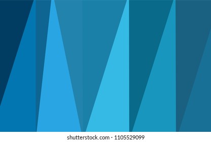 Light BLUE vector shining triangular cover. Shining polygonal illustration, which consist of triangles. Triangular pattern for your business design.