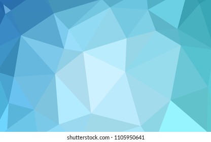 Light BLUE vector shining triangular layout. Creative illustration in halftone style with triangles. Textured pattern for your backgrounds.