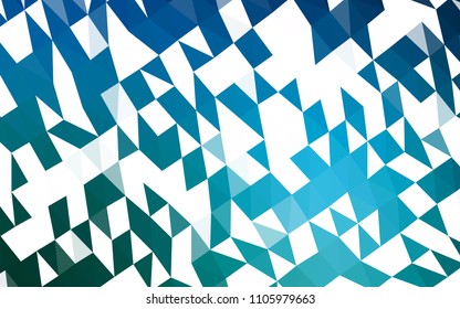 Light BLUE vector shining triangular background. Glitter abstract illustration with an elegant design. The textured pattern can be used for background.