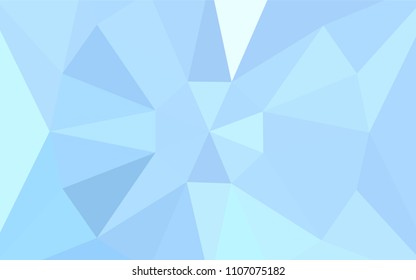 Light BLUE vector shining triangular backdrop with a gem in a centre. Abstract illustration with an elegant triangles. Textured pattern for your backgrounds.