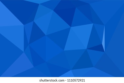 Light BLUE vector shining triangular layout. Colorful abstract illustration with triangles. Best triangular design for your business.