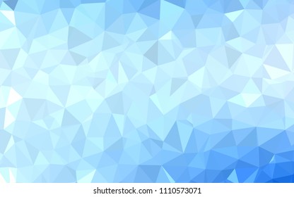 Light BLUE vector shining triangular backdrop. Colorful abstract illustration with triangles. Pattern for a brand book's backdrop.