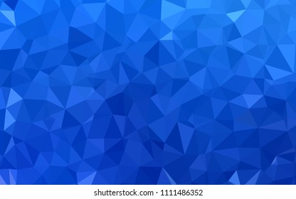 Light BLUE vector shining triangular cover. Colorful illustration in polygonal style with gradient. Pattern for a brand book's backdrop.