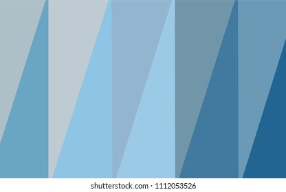 Light BLUE vector shining triangular layout. Glitter abstract illustration with an elegant design. That pattern can be used as a part of a brand book.