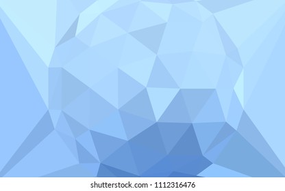 Light BLUE vector shining triangular layout with a gem in a centre. Polygonal illustration, which consists of triangles. Triangular pattern for your design.