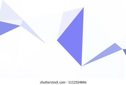Light BLUE vector shining triangular backdrop. A sample with polygonal shapes. A new texture for your web site.
