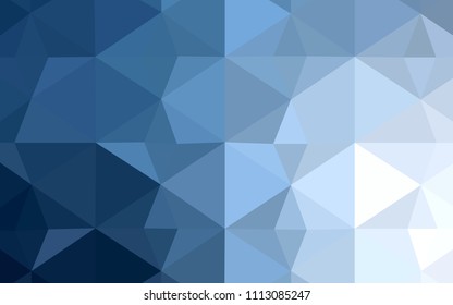 Light BLUE vector shining triangular layout. Colorful illustration in abstract style with triangles. Brand new style for your business design.