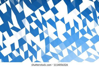 Light BLUE vector shining triangular pattern. A completely new color illustration in a vague style. A new texture for your design.