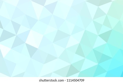 Light BLUE vector shining triangular backdrop. A sample with polygonal shapes. The template for cell phone's backgrounds.