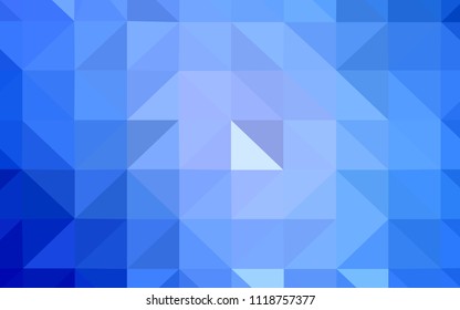 Light BLUE vector shining triangular cover. Modern abstract illustration with triangles. Polygonal design for your web site.