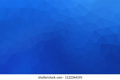 Light BLUE vector shining triangular cover. Elegant bright polygonal illustration with gradient. Pattern for a brand book's backdrop.