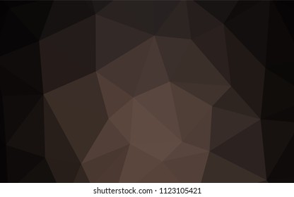 Light BLUE vector shining triangular backdrop. Creative illustration in halftone style with triangles. New template for your brand book.
