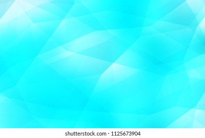 Light BLUE vector shining triangular layout. Polygonal abstract illustration with gradient. A new texture for your web site.