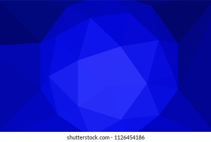 Light BLUE vector shining triangular cover. A completely new color illustration in a polygonal style. New template for your brand book.