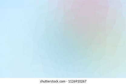 Light BLUE vector shining triangular layout. Modern abstract illustration with triangles. Polygonal design for your web site.
