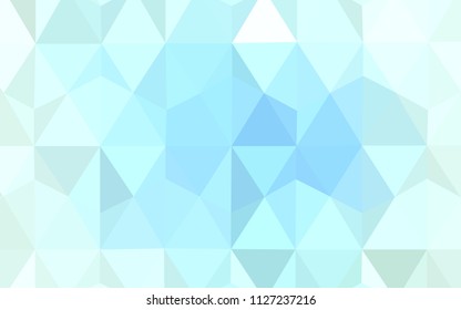 Light BLUE vector shining triangular layout. A completely new color illustration in a polygonal style. Brand new design for your business.