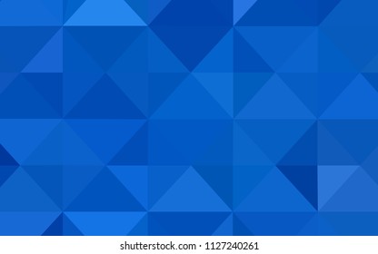 Light BLUE vector shining triangular cover. A sample with polygonal shapes. A new texture for your web site.