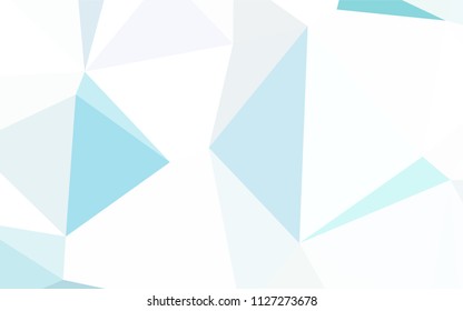Light BLUE vector shining triangular backdrop. Shining colorful illustration with triangles. A new texture for your web site.