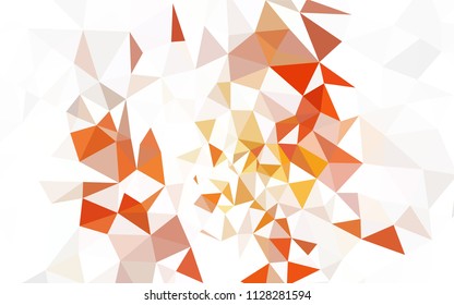 Light BLUE vector shining triangular layout. Geometric illustration in Origami style with gradient.  Pattern for a brand book's backdrop.