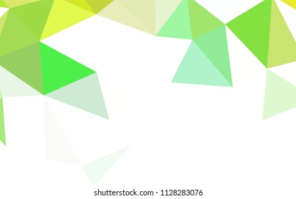 Light BLUE vector shining triangular backdrop. Shining colorful illustration with triangles. A completely new design for your leaflet.