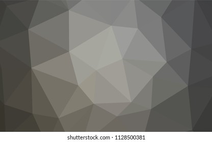 Light BLUE vector shining triangular cover. Creative geometric illustration in Origami style with gradient. A completely new design for your leaflet.